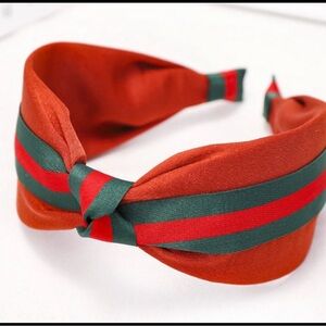 Elegant Red and Green Headband